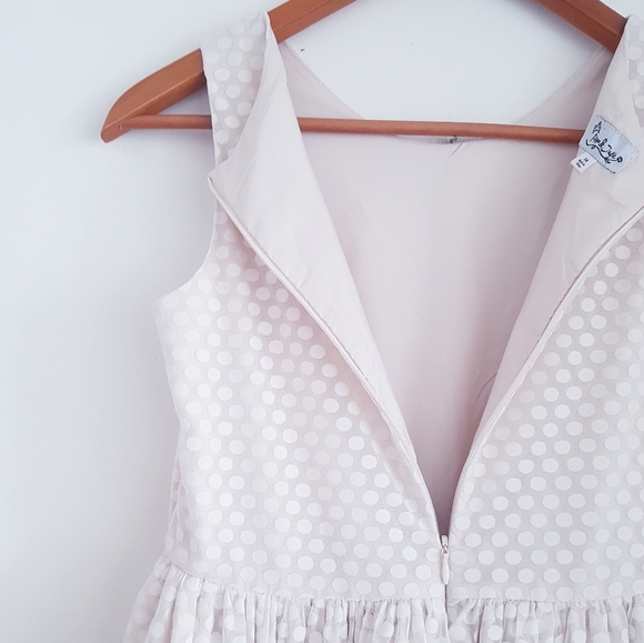 PIPPA & JULIE Ivory Tulle Polk-a-dot Tween Dress - Picture 11 of 12